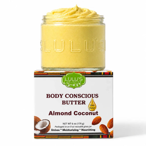 Lulu’s Holistics Almond Coconut Glowing Whipped Body Butter with Raw African Yellow Shea Base Lotion & Moisturizer White Smoke Almond / 1-Jar,Almond / 2-Pack,Almond / 3-Pack,Almond / 5-Pack,Lavender / 1-Jar,Lavender / 2-Pack,Lavender / 3-Pack,Lavender / 5-Pack,Raw / 1-Jar,Raw / 2-Pack,Raw / 3-Pack,Raw / 5-Pack,Unrefined / 1-Jar,Unrefined / 2-Pack,Unrefined / 3-Pack,Unrefined / 5-