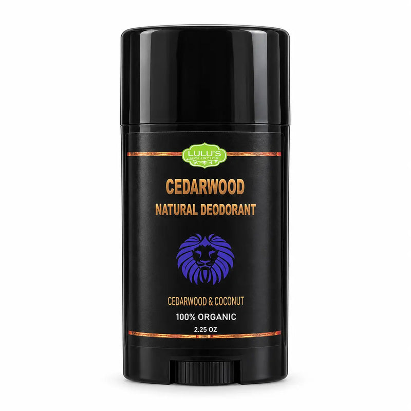 Lulu’s Holistics Lulu's Holistics Cedarwood & Coconut Aluminum-Free Natural Deodorant (2.25oz) Deodorant Black 1-Stick,2-Pack,3-Pack