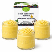 Lulu’s Holistics Lemon Turmeric Whipped Body Butter – Target Uneven Tone & Glow Lotion & Moisturizer White Smoke Cedarwood / 3-Pack