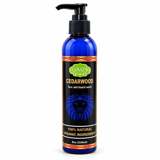 Lulu’s Holistics Lulu's Holistics Cedarwood Face & Beard Soothing Conditioning Wash (8oz) Facial Cleansers White Smoke 1-Bottle,2-Pack,3-Pack