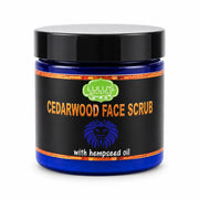 Lulu’s Holistics Lulu's Holistics Cedarwood & Hemp Seed Exfoliating Face Scrub (4oz) facial scrub Dark Slate Gray 1-Jar,2-Pack,3-Pack