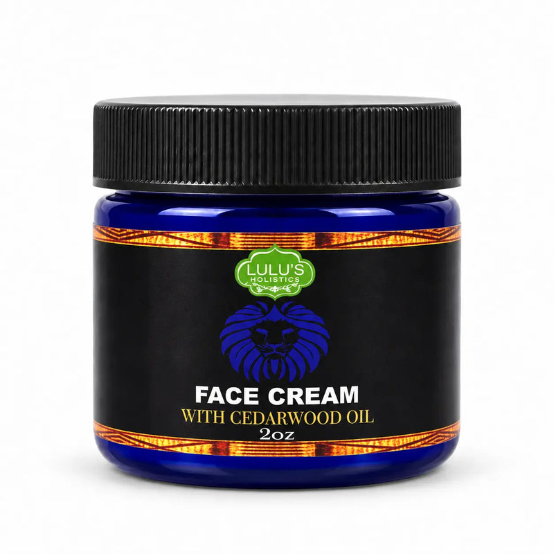 Lulu’s Holistics Cedarwood Face Cream – Hydrating Men’s Moisturizer facial moisturizer Black 1 (2oz jar),2 (2oz jars),3 (2oz jars),4 (2oz jars)
