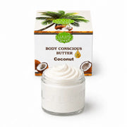 Lulu’s Holistics Almond Coconut Glowing Whipped Body Butter with Raw African Yellow Shea Base Lotion & Moisturizer White Smoke Coconut / 1-Jar