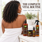 Lulu’s Holistics Vital Hair Growth System – Shampoo, Hair Oil, Rapid Growth & Scalp Care hair treatment Lavender