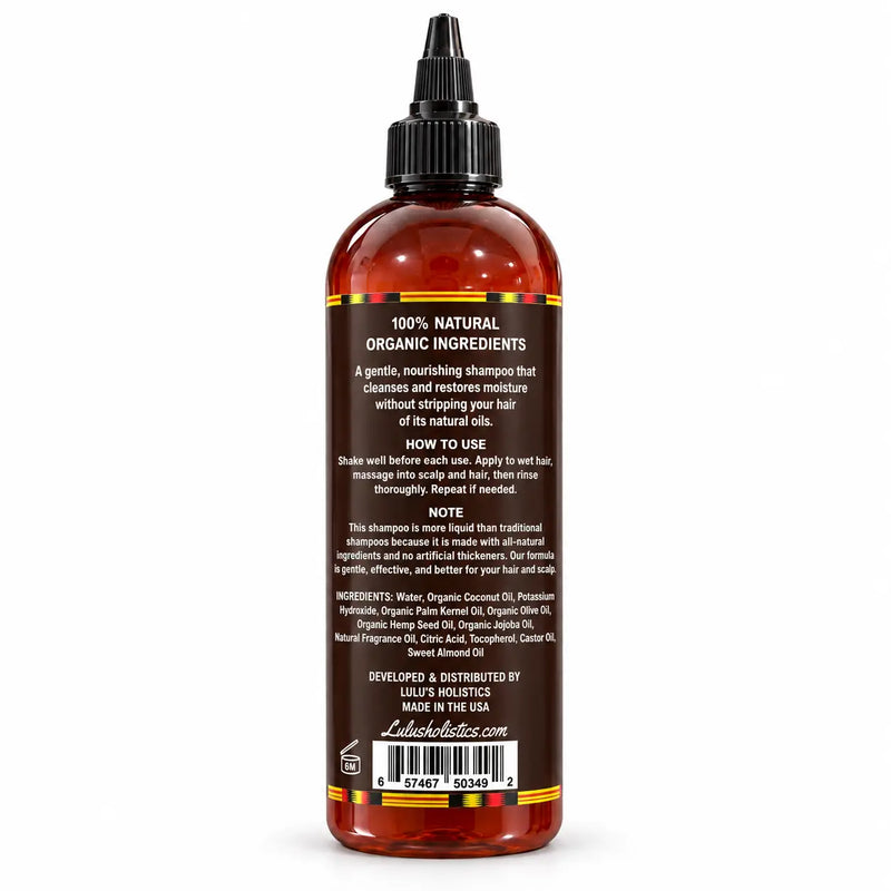 Lulu’s Holistics Lulu's Holistics Vital Castor & Hemp Growth & Thickening Shampoo (16oz) hair treatment White Smoke 1-bottle,2-Pack,3-Pack