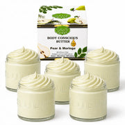 Lulu’s Holistics Orange Vitamin C Whipped Mango Body Butter – Non-Greasy, Radiant Skin Lotion & Moisturizer White Smoke Pear / 5-Pack