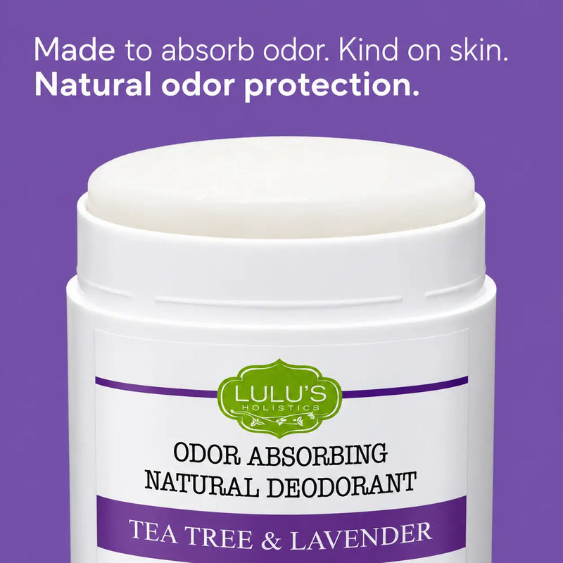 Lulu’s Holistics Underarm Care Deodorant Duo – Lemon Turmeric & Tea Tree Deodorant Lavender