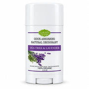 Lulu’s Holistics Tea Tree & Lavender Deodorant – Natural Odor Protection Deodorant Lavender 1 (2.65oz tube),2 (2.65oz tubes),3 (2.65oz tubes),4 (2.65oz tubes)