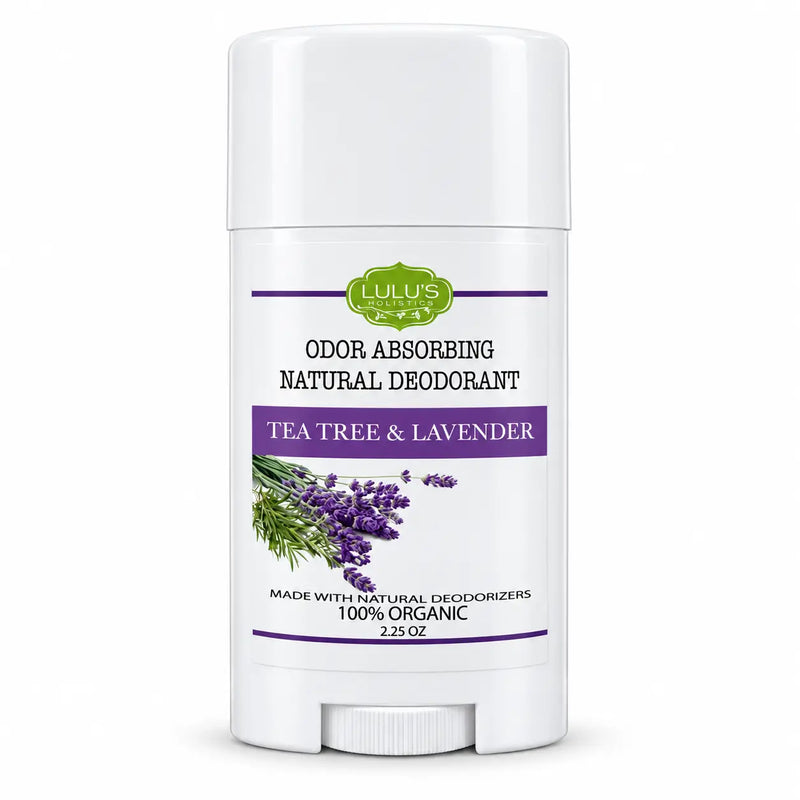 Lulu’s Holistics Tea Tree & Lavender Deodorant – Natural Odor Protection Deodorant Lavender 1 (2.65oz tube),2 (2.65oz tubes),3 (2.65oz tubes),4 (2.65oz tubes)