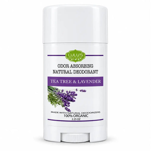 Lulu’s Holistics Tea Tree & Lavender Deodorant – Natural Odor Protection Deodorant Lavender 1 (2.65oz tube),2 (2.65oz tubes),3 (2.65oz tubes),4 (2.65oz tubes)