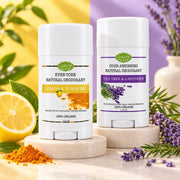 Lulu’s Holistics Underarm Care Deodorant Duo – Lemon Turmeric & Tea Tree Deodorant Lavender