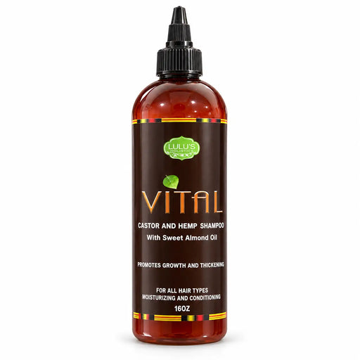 Lulu’s Holistics Vital Castor & Hemp Shampoo – Growth & Strength for Dry Scalp hair treatment White Smoke 1 (16oz bottle),2 (16oz bottles),3 (16oz bottles,4 (16oz bottles)