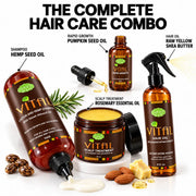 Lulu’s Holistics Vital Hair Growth System – Shampoo, Hair Oil, Rapid Growth & Scalp Care hair treatment White Smoke