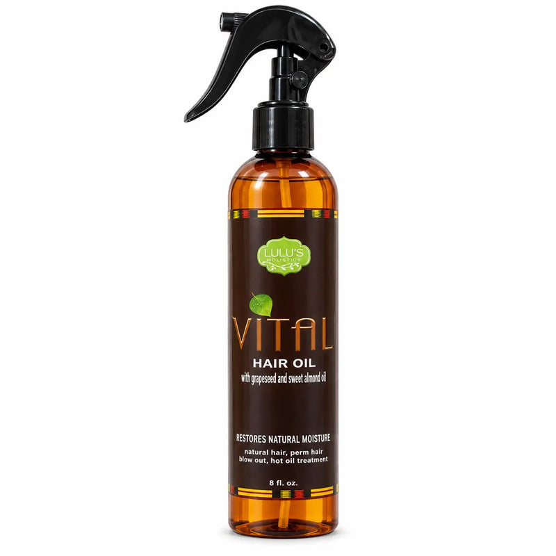 Lulu’s Holistics Vital Hair Oil-Growth-Boosting Treatment for Thinning Hair hair treatment White Smoke 1 (8oz bottle),2 (8oz bottles),3 (8oz bottles),4 (8oz bottles)