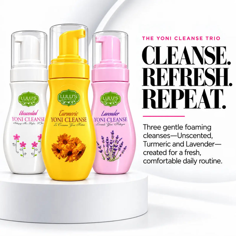 Lulu’s Holistics Yoni Cleanse Bundle – Unscented, Turmeric & Lavender body care White Smoke