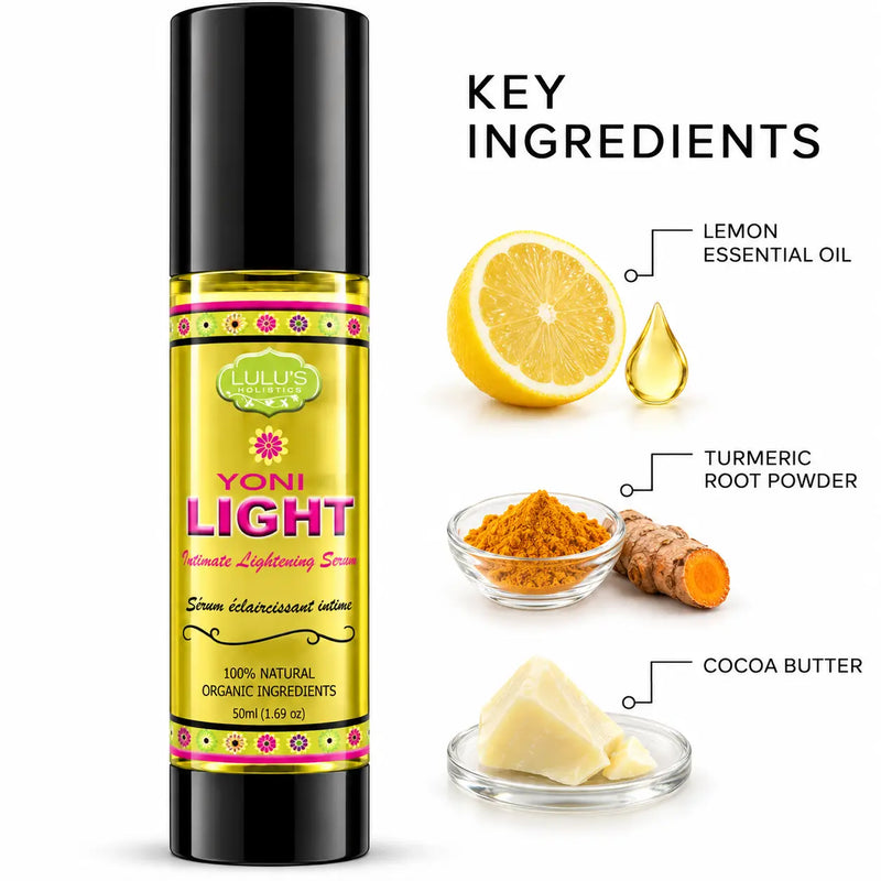 Lulu’s Holistics Yoni Brightening Body Serum – Even Tone Care body care White Smoke 1  (50ml bottle),2 (50ml bottles),3 (50ml bottles),4 (50ml bottles)