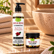 Lulu’s Holistics Cleanse & Hydrate Skin Duo – Rose Cleansing Milk & Face Cream Facial Cleanser Rosy Brown