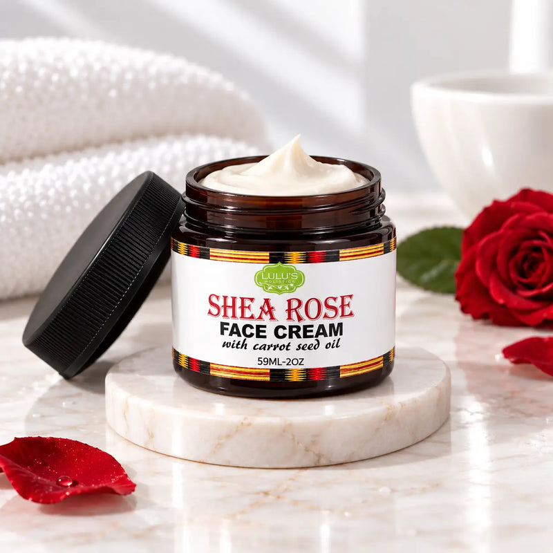 Lulu’s Holistics Rose & Carrot Seed Face Cream – Nourishing Brightening Cream facial moisturizer Light Gray 1 (2oz jar),2 (2oz jars),3 (2oz jars),4 (2oz jars)
