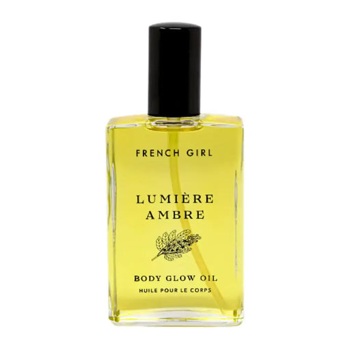 FRENCH GIRL Lumière Body Glow Oil Ambre - 3.4 Oz Body Oil Light Goldenrod