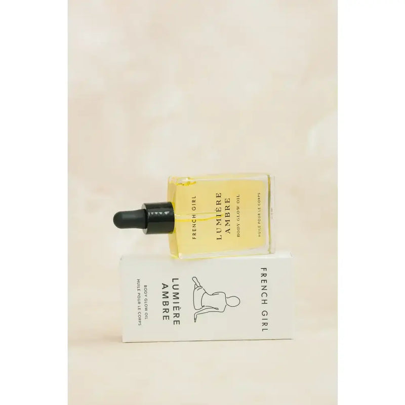 FRENCH GIRL Lumière Body Glow Oil Ambre Body Oil Light Gray