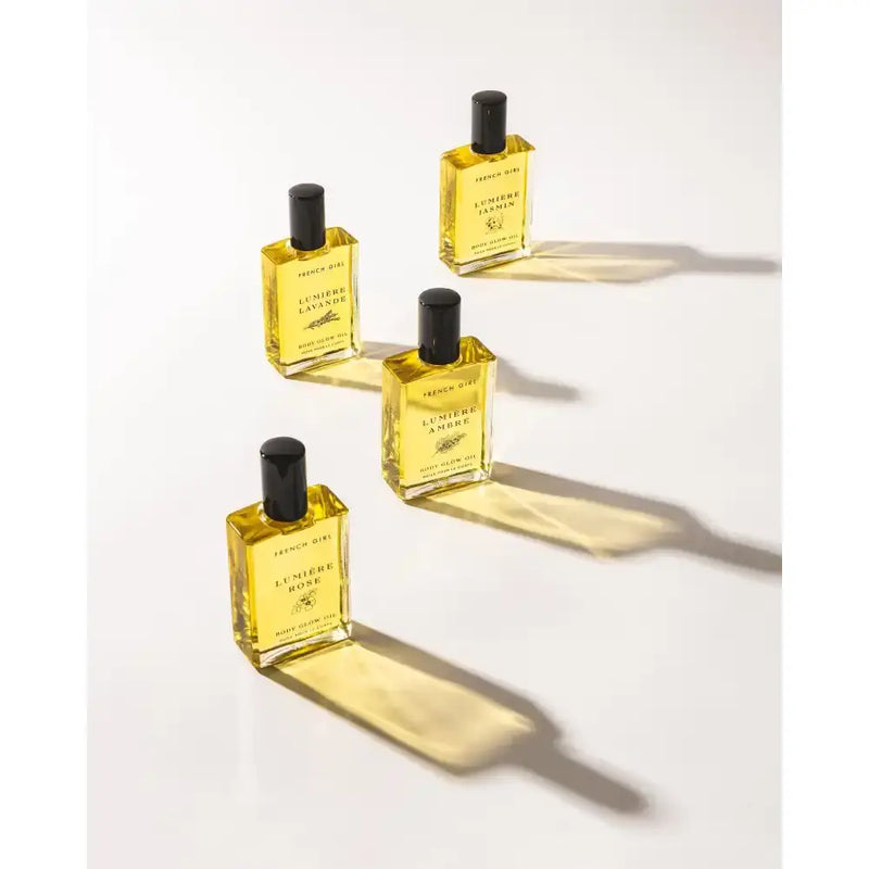 FRENCH GIRL Lumière Body Glow Oil Ambre - 3.4 Oz Body Oil White Smoke