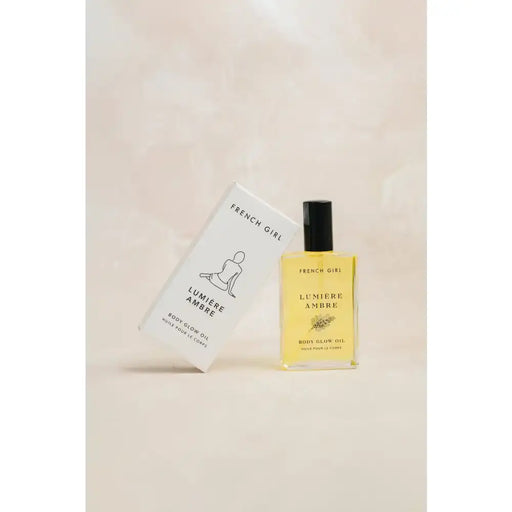 FRENCH GIRL Lumière Body Glow Oil Ambre - 3.4 Oz Body Oil Light Gray