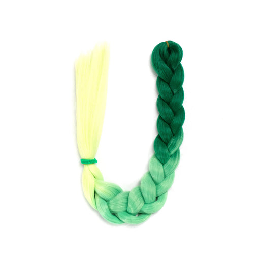 Lunautics Top Shelf - Ombre Green Braid Hair Braid-In Hair Dark Slate Gray