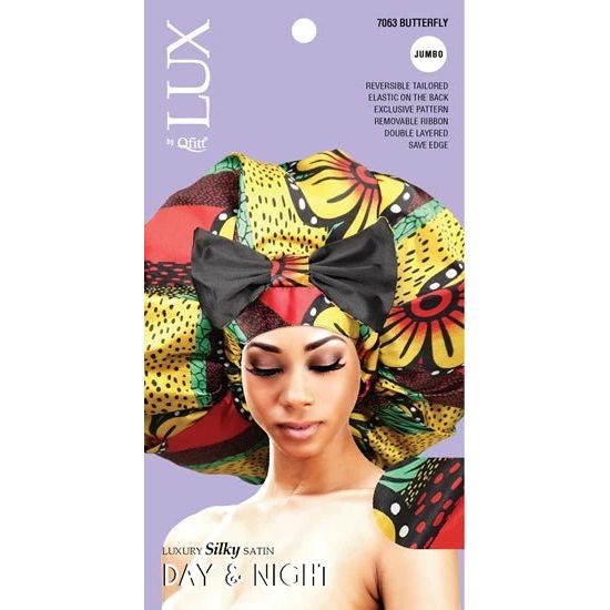 VIP Extensions Lux by Qfitt Day & Night Bonnet (Jumbo) Hair Accessories Light Steel Blue BUTTERFLY    (7063)