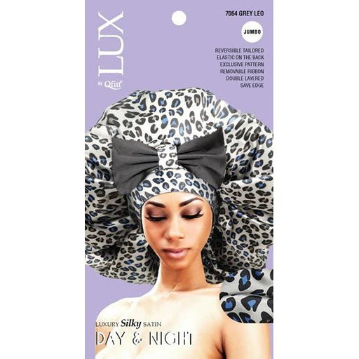 VIP Extensions Lux by Qfitt Day & Night Bonnet (Jumbo) Hair Accessories Light Steel Blue GREY LEO   (7063)