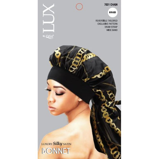 VIP Extensions Lux Silk Pattern Bonnet Braid Hair Accessories Gray BUTTERFLY