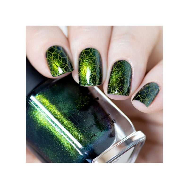 UberChic Beauty Luxe In Lines Stamping Plate Dark Slate Gray