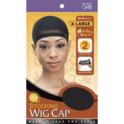 VIP Extensions VIP Extensions M & M Hair Accessory Hair Accessories Dark Slate Gray STOCKING WIG CAP BLACK XL (2PC/PK)