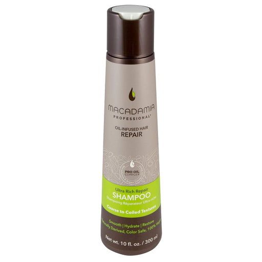 VIP Extensions Macadamia Professional Ultra Rich Repair Shampoo, 10 oz Shampoo Dark Gray