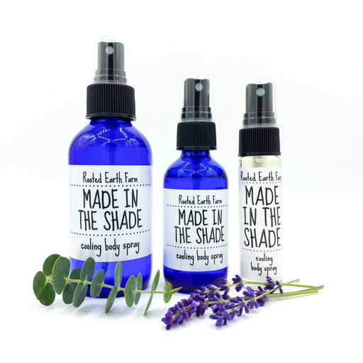 Rooted Earth Farm + Apothecary Made in the Shade Cooling Body Spray Room + Body Sprays White Smoke 1 oz,2 oz,4 oz