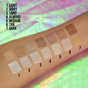 Rude Cosmetics Magic Duo Highlight and Contour Contour Rosy Brown Light,Medium,Tan,Dark,Ivory,Sand,Almond