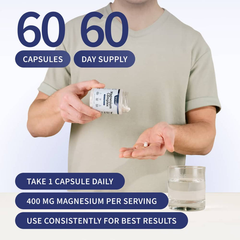 Snap Supplements Magnesium Complex - Buy 3 Get 2 Free hidden White Smoke
