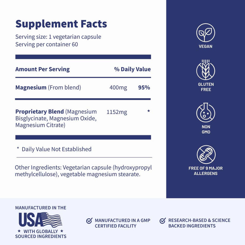 Snap Supplements Magnesium Complex - 6 Bottles hidden White Smoke