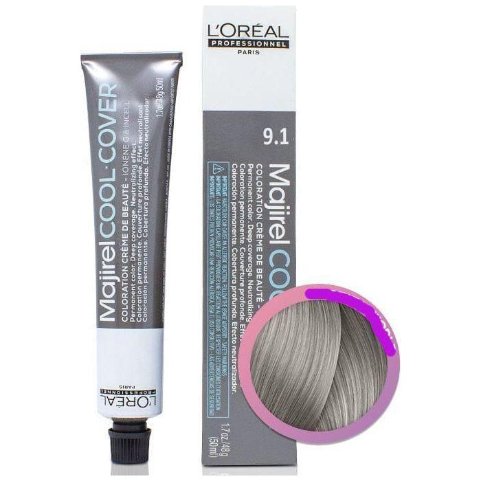 Majirel L'Oreal Professionnel Majirel Permanent Creme Color 9.1 9B Hair Color Slate Gray