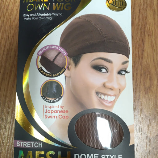 VIP Extensions Qfitt Make Your Own Wig Mesh Stretch Dome Style Wig Cap 5112 Brown Hair Accessories Dark Slate Gray