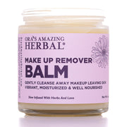 Ora's Amazing Herbal Make Up Remover Balm with Calendula, Fragrance Free Makeup Removers Thistle Jar 4 oz
