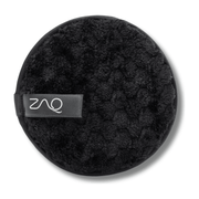 ZAQ Skin & Body Microfiber Makeup Remover Puff - Cleansing Puff Black Black