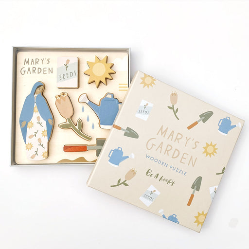 Be A Heart Mary's Garden Wooden Puzzle puzzle White Smoke