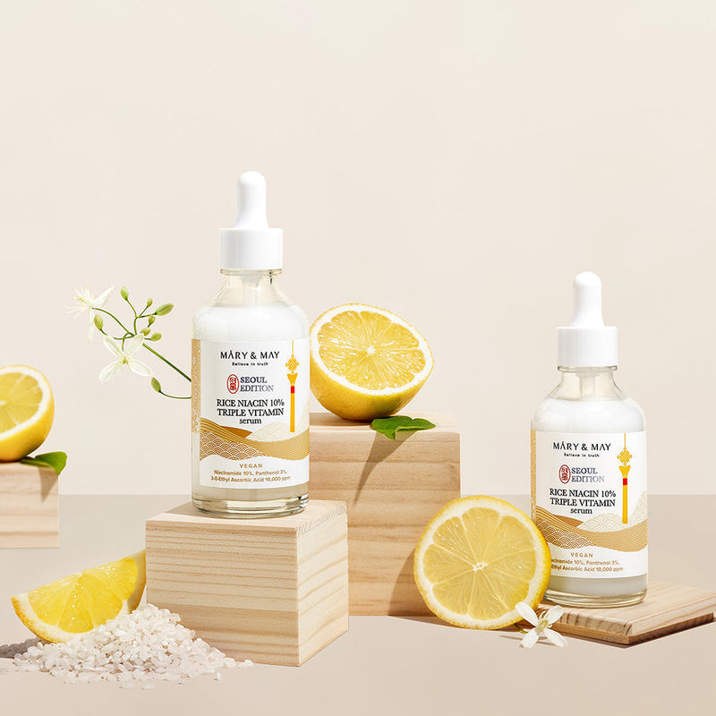AsiaBeautyMall Mary & May Rice Niacin 10% Triple Vitamin Serum Serum Antique White