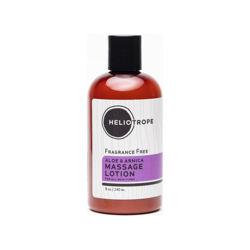 Heliotrope San Francisco Aloe & Arnica Massage Lotion Massage Light Gray 8oz / Fragrance Free,8oz / Centering Blend,8oz / Meditative Blend,8oz / Other (specify in order notes),2oz / Fragrance Free