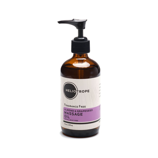 Heliotrope San Francisco Almond & Grapeseed Massage Oil Massage Light Gray 8oz / Fragrance Free,8oz / Centering Blend,8oz / Meditative Blend,8oz / Other (specify in order notes),2oz / Fragrance Free