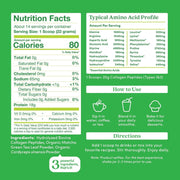 Further Food Matcha Collagen Peptides Powder Collagen Medium Sea Green 1 Pack,2 Pack,3 Pack