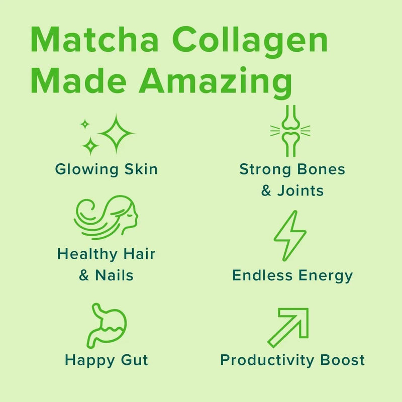 Further Food Matcha Collagen Peptides Powder Collagen Pale Goldenrod 1 Pack,2 Pack,3 Pack