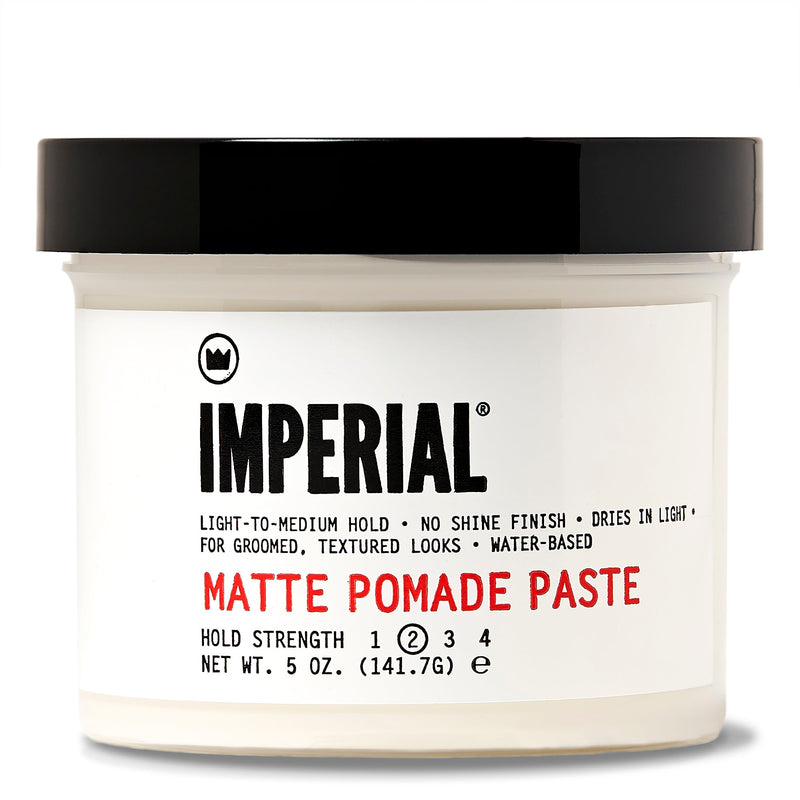 Imperial Barber Products Matte Pomade Paste - 5 oz. Hair White Smoke