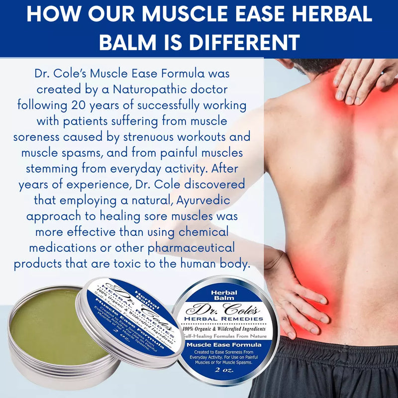 COLEHERBALS LLC 19 - Dr. Cole's Muscle Ease Herbal Balm Herbal White Smoke