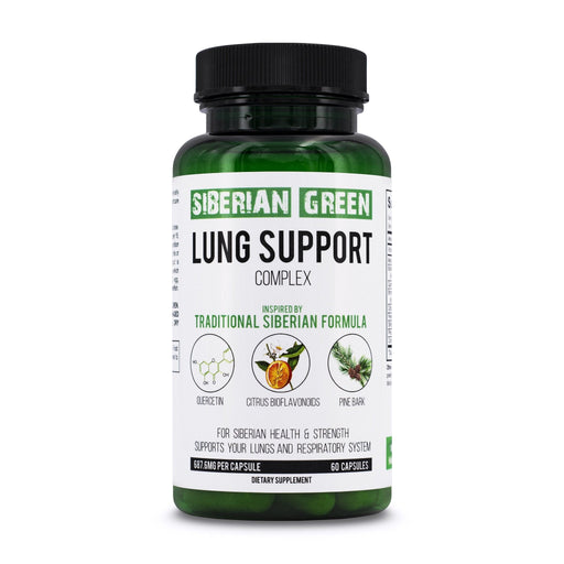 SiberianGreen.com Herbal Lung Support – Quercetin, Pine Bark, Citrus Bioflavonoids | 60 Capsules by Siberian Green Herbs Lavender